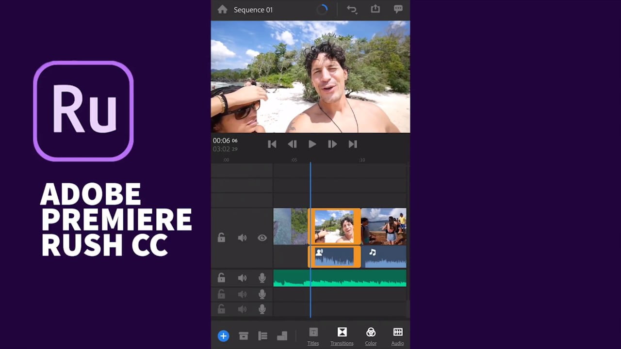 adobe premiere rush app