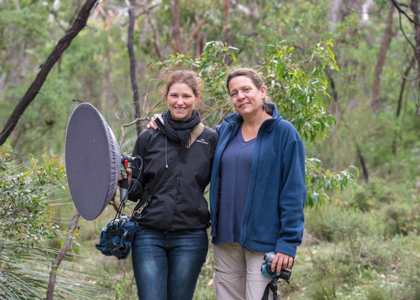 Fairy Wren Dr Diane Colombelli-Négrel with Professor Sonia Kleindorfer, founder of the Flinders University BirdLab. research