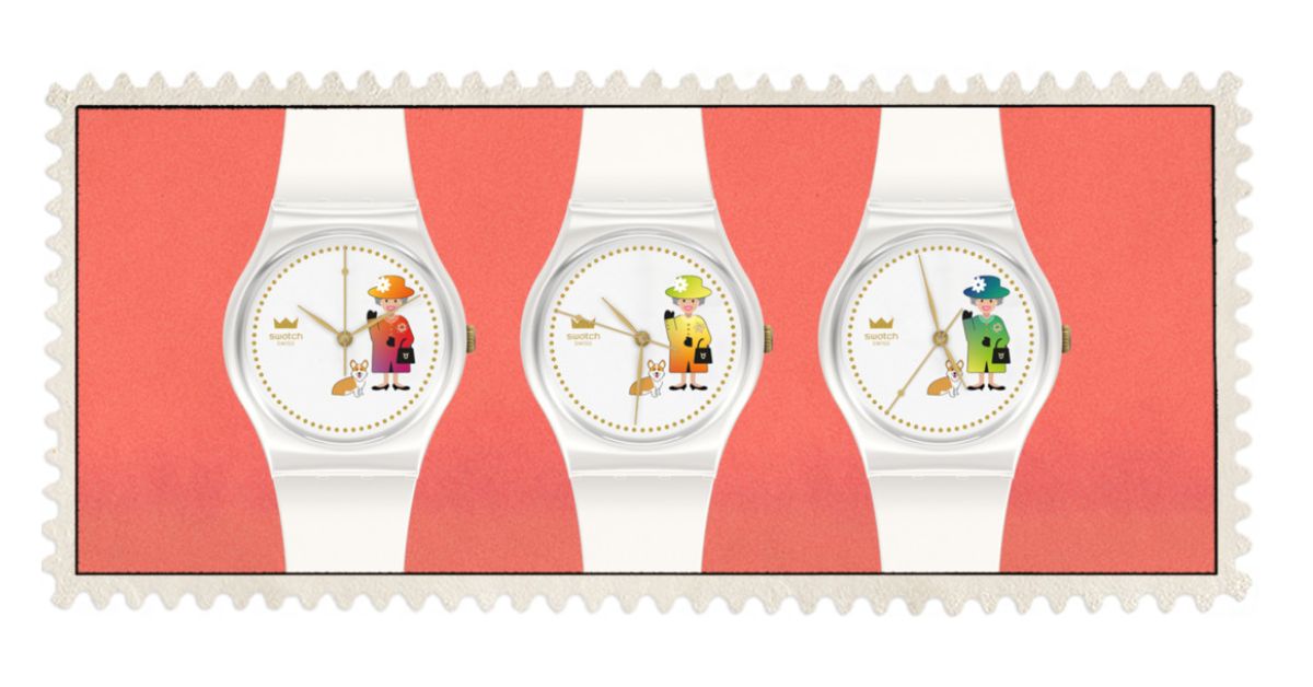 Swatch's How Majestic line in honour of The Queen's Platinum Jubilee