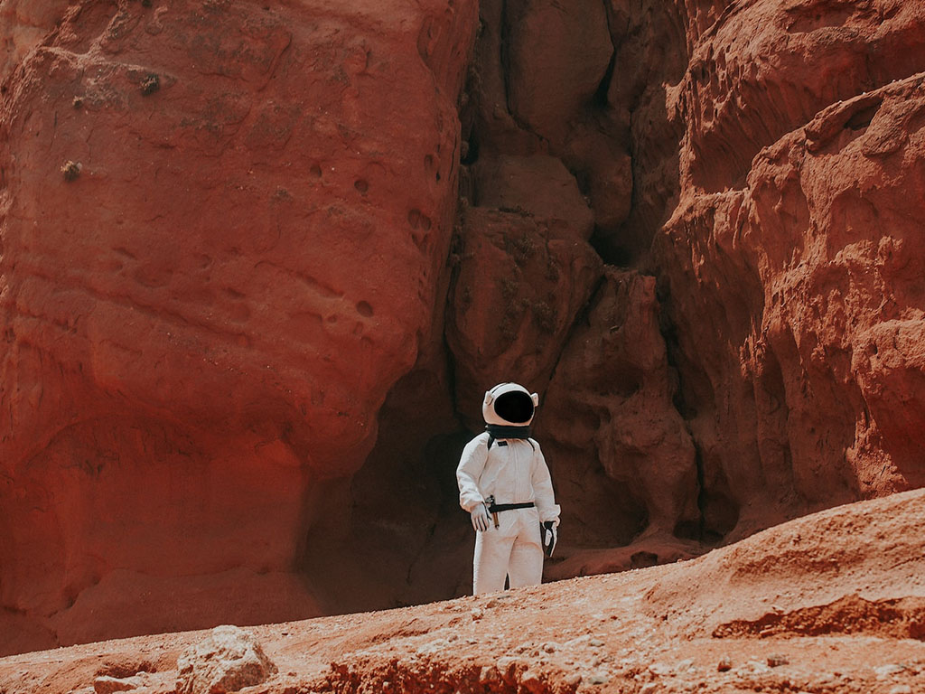 Astronaut on Mars