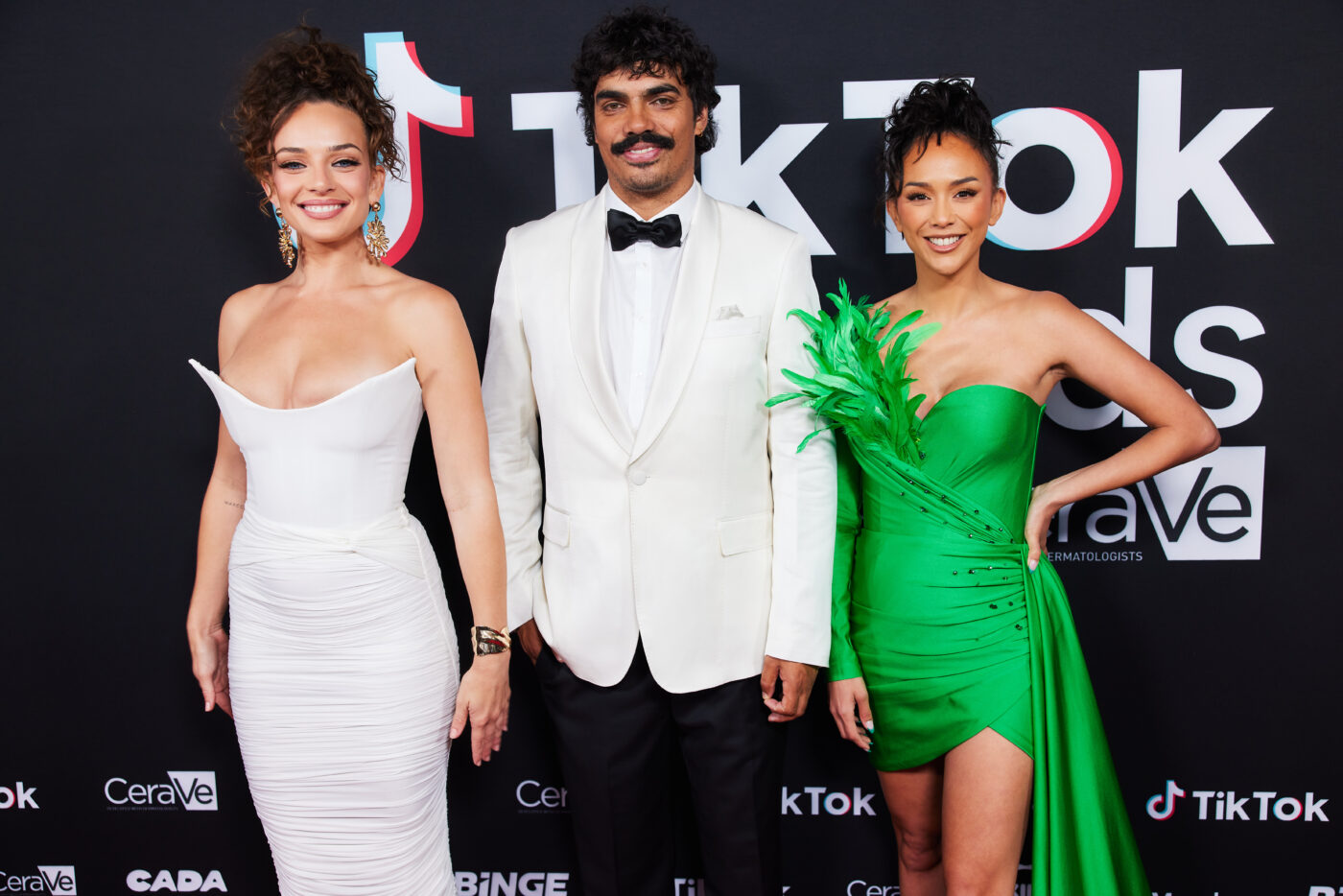 2023 TikTok Awards Hosts Abbie Chatfield, Tony Armstrong and Kat Clark